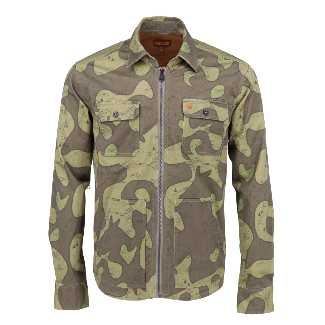 Shacket in Olive Trail Camo