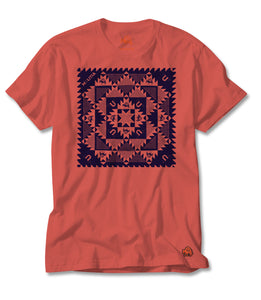 Southern Stitches Tee - Coral