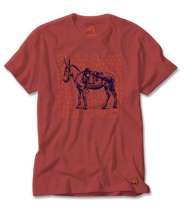 Noble Steed Tee in Coral
