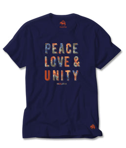 Peace and Love Tee in Blue