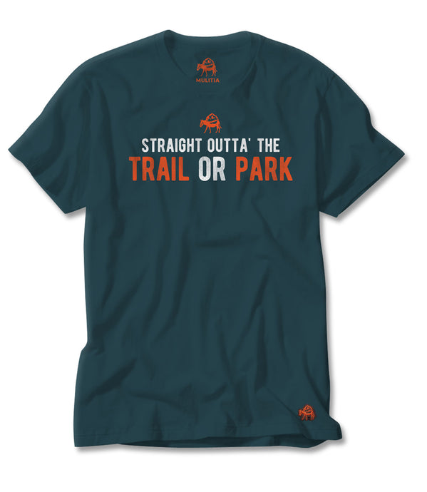 Trail or Park Tee in Teal