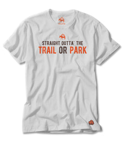 Trail or Park Tee in White
